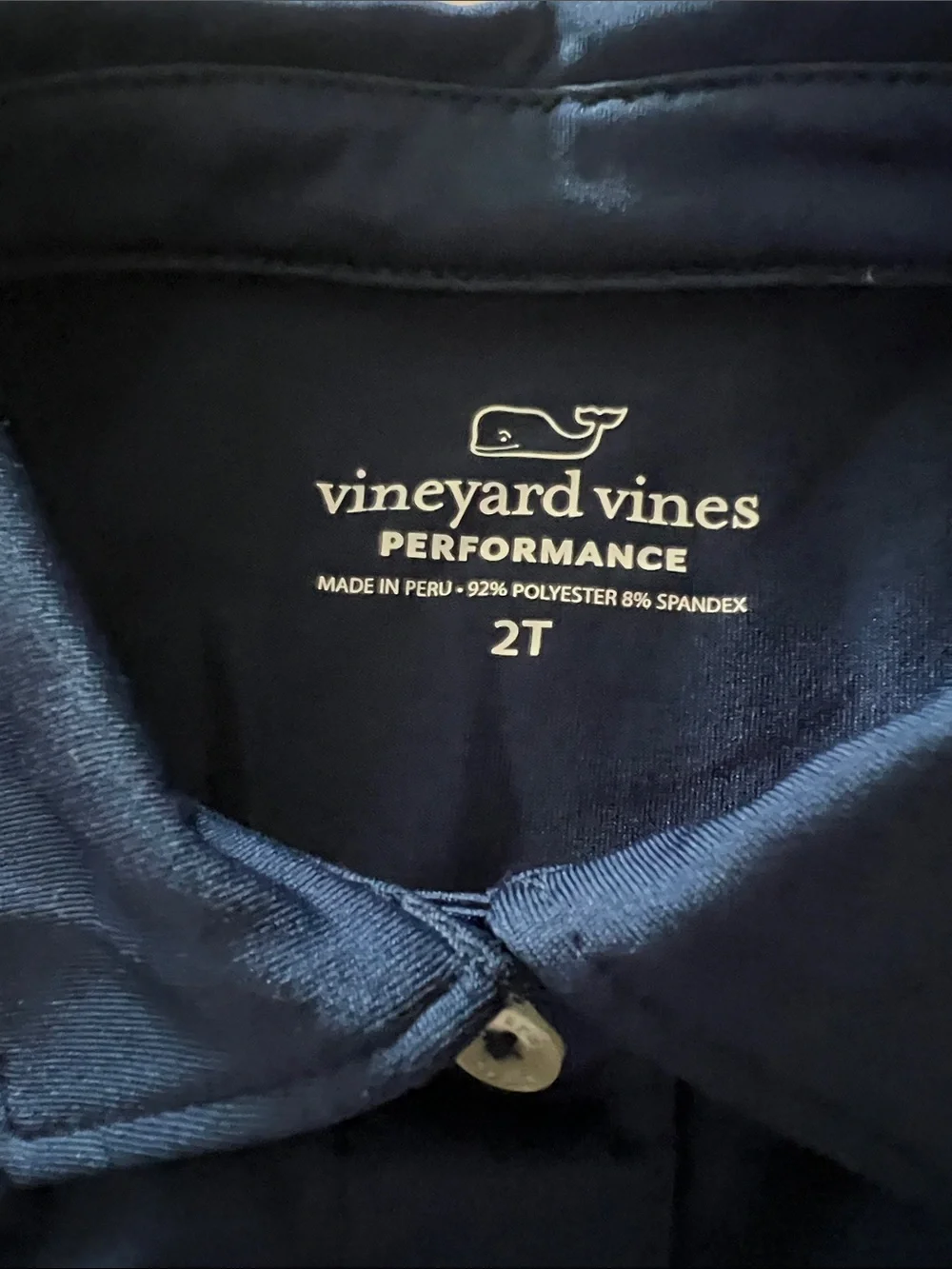 Vineyard Vines Girls' Navy Sleeveless Performance Polo